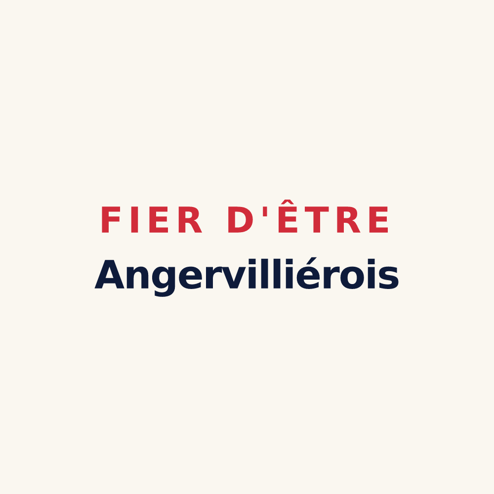 Tasse « Fier d'être Angervilliérois » — design pour Angervilliers