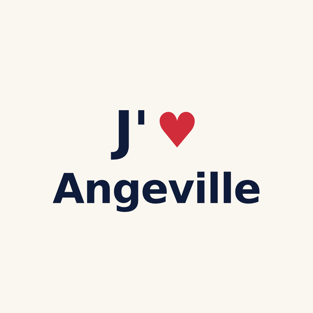 Tasse personnalisée Angeville — design J'aime Angeville