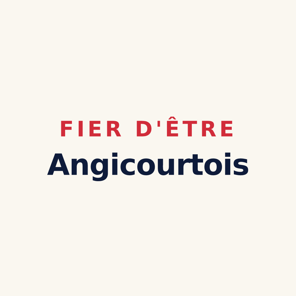 Tasse « Fier d'être Angicourtois » — design pour Angicourt