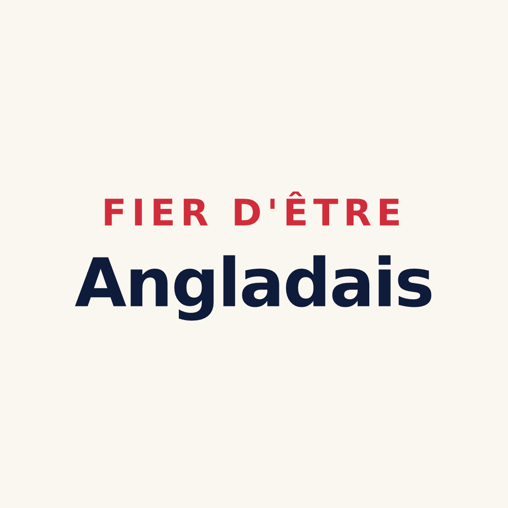Tasse « Fier d'être Angladais » — design pour Anglade