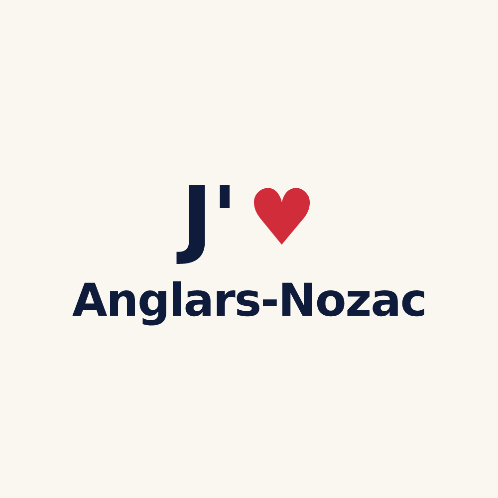 Tasse personnalisée Anglars-Nozac — design J'aime Anglars-Nozac