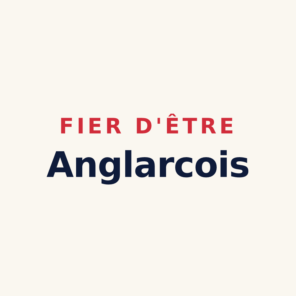 Tasse « Fier d'être Anglarcois » — design pour Anglars-Saint-Félix