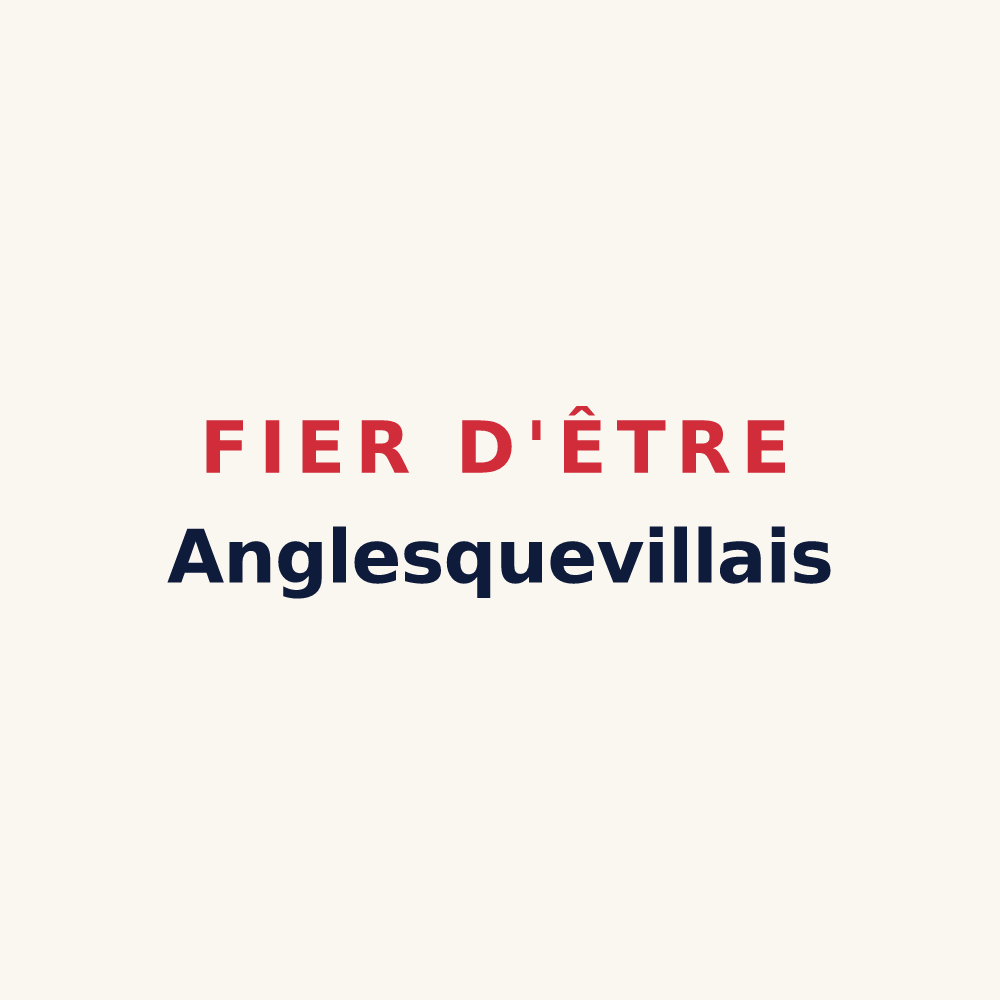 Tasse « Fier d'être Anglesquevillais » — design pour Anglesqueville-la-Bras-Long