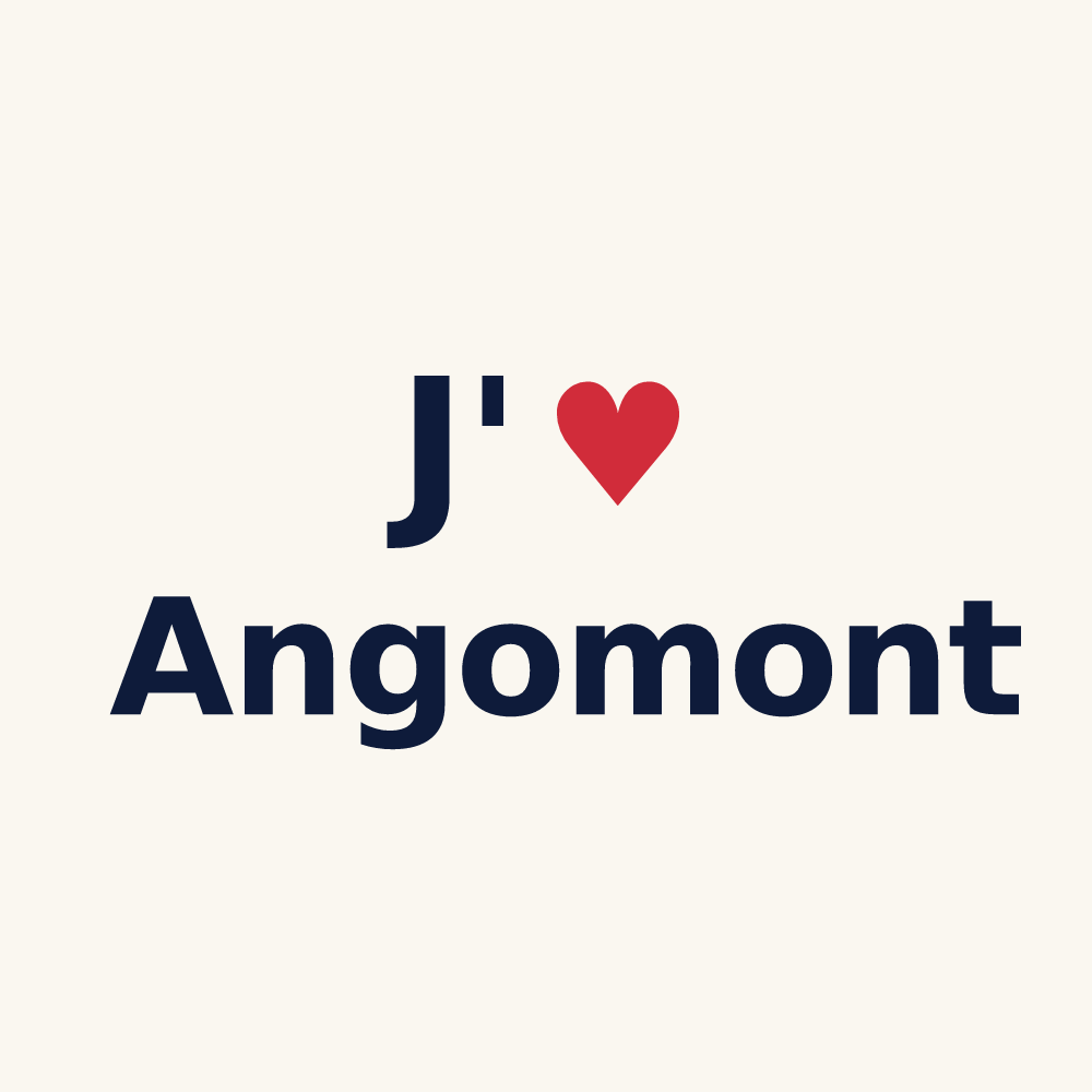 Tasse personnalisée Angomont — design J'aime Angomont