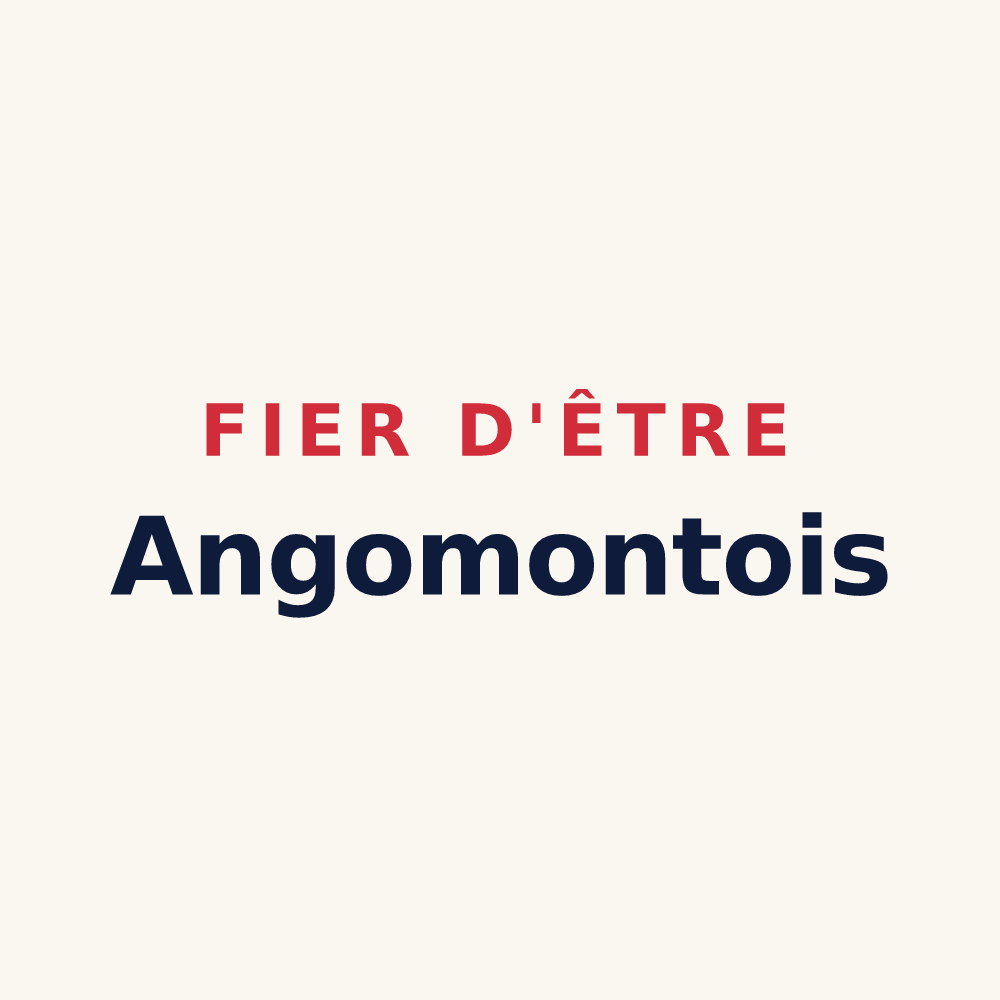 Tasse « Fier d'être Angomontois » — design pour Angomont