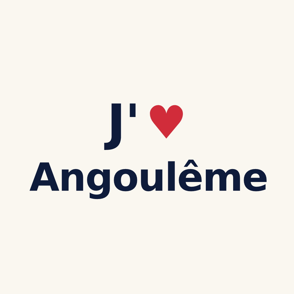 Tasse personnalisée Angoulême — design J'aime Angoulême