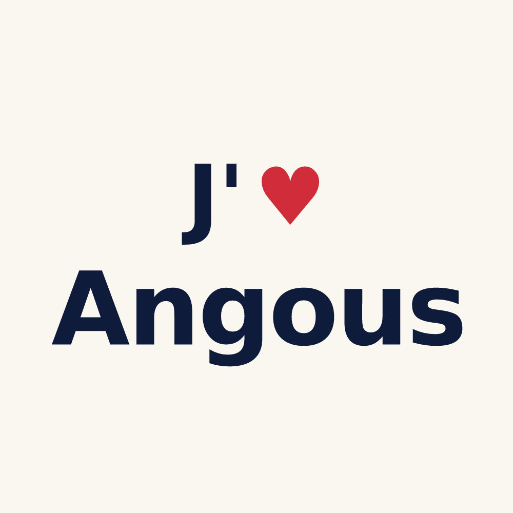 Tasse personnalisée Angous — design J'aime Angous
