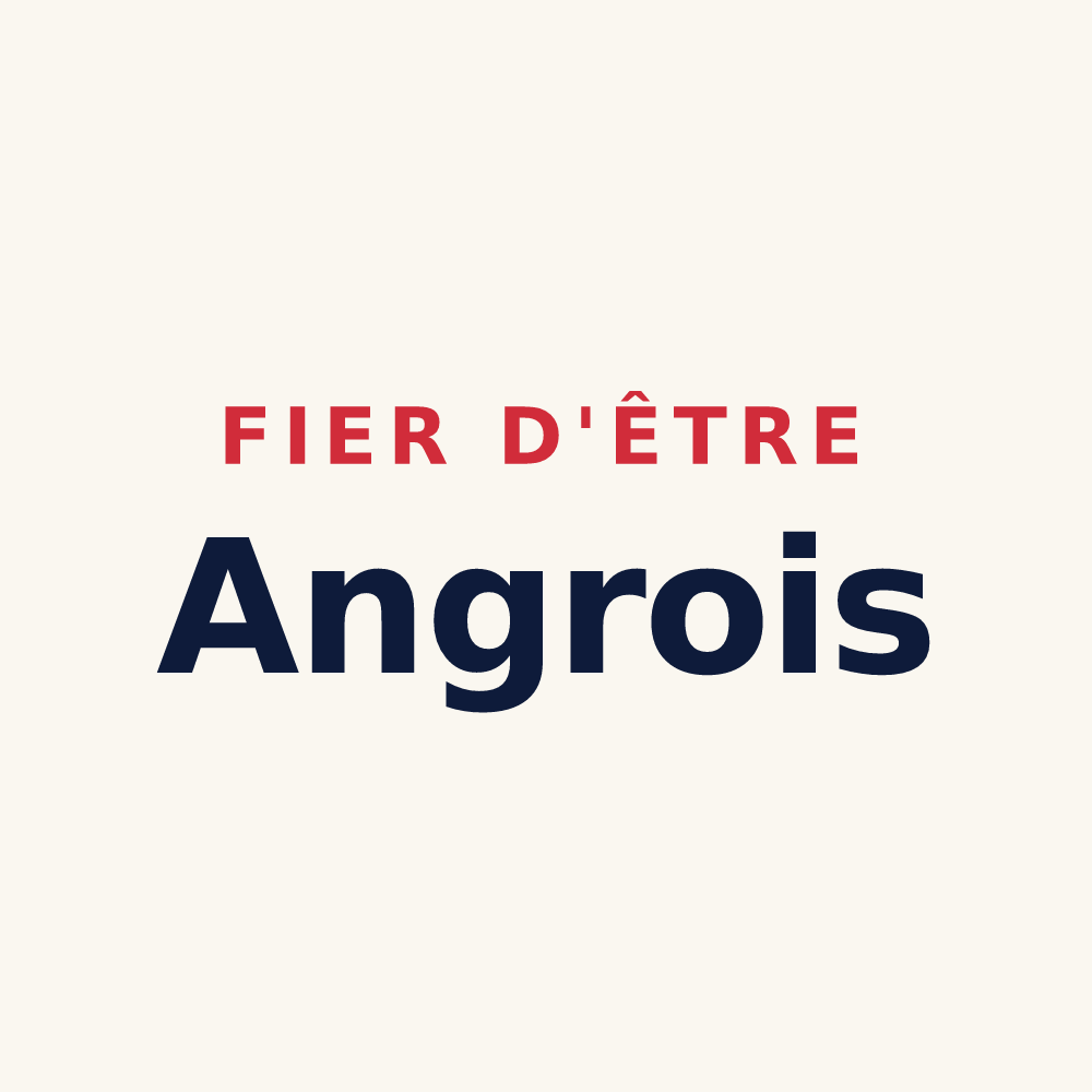 Tasse « Fier d'être Angrois » — design pour Angres