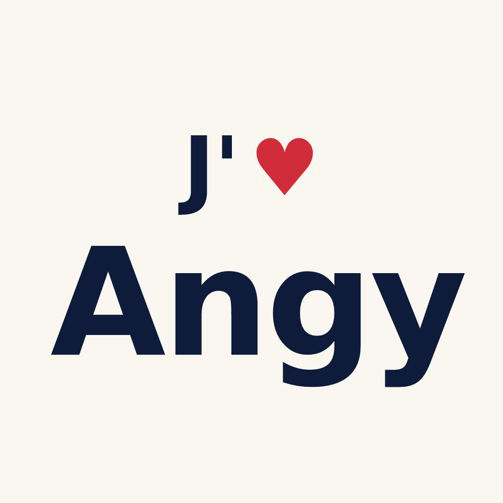 Tasse personnalisée Angy — design J'aime Angy