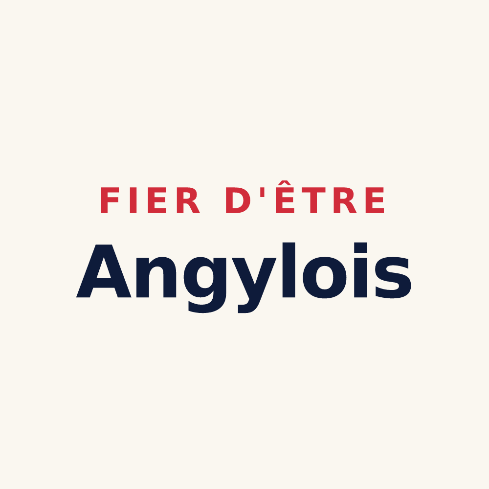 Tasse « Fier d'être Angylois » — design pour Angy