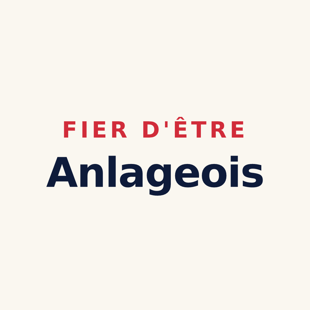 Tasse « Fier d'être Anlageois » — design pour Anla