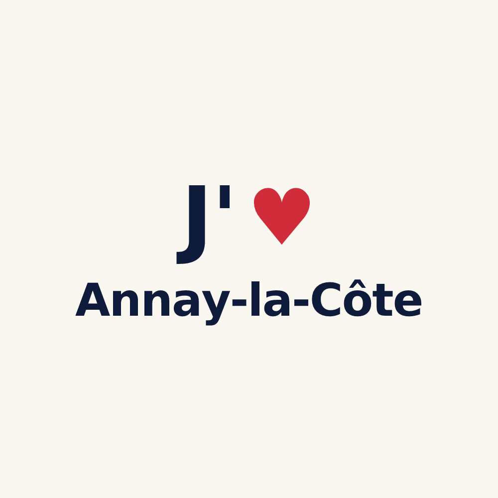 Tasse personnalisée Annay-la-Côte — design J'aime Annay-la-Côte