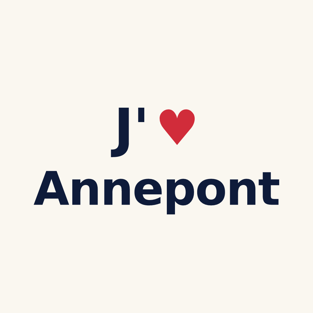 Tasse personnalisée Annepont — design J'aime Annepont