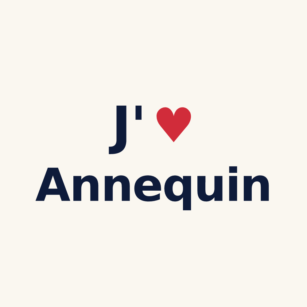 Tasse personnalisée Annequin — design J'aime Annequin