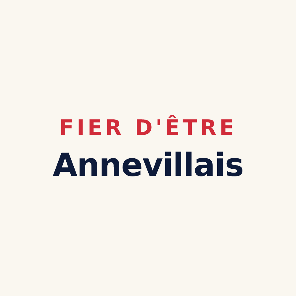 Tasse « Fier d'être Annevillais » — design pour Anneville-en-Saire