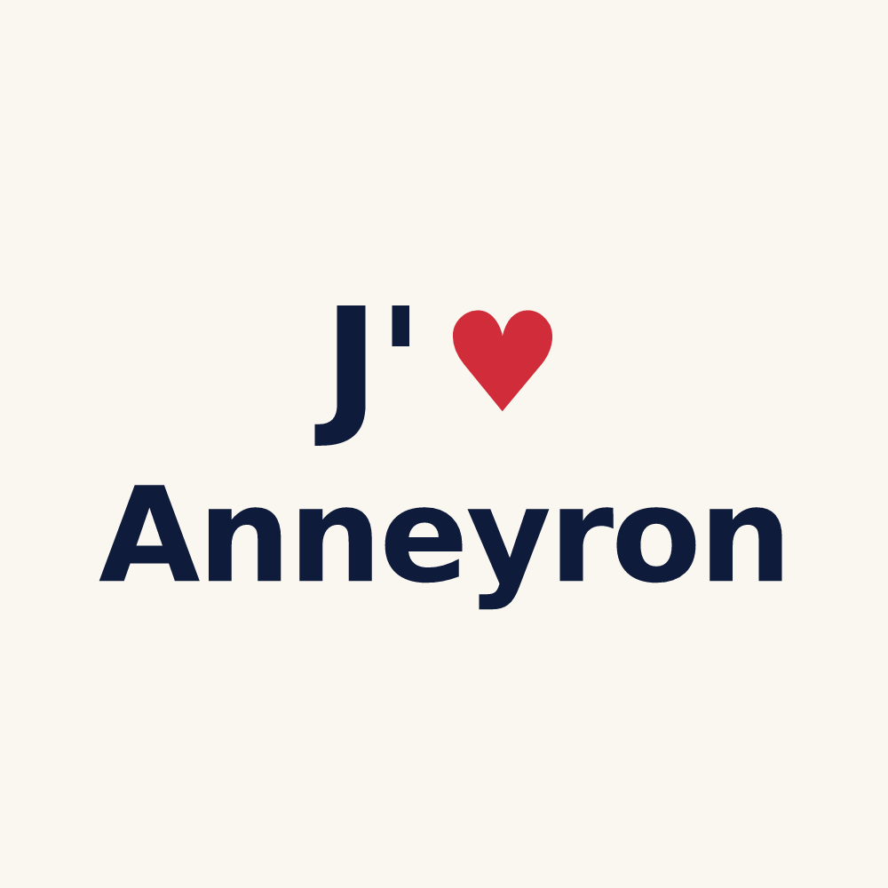 Tasse personnalisée Anneyron — design J'aime Anneyron