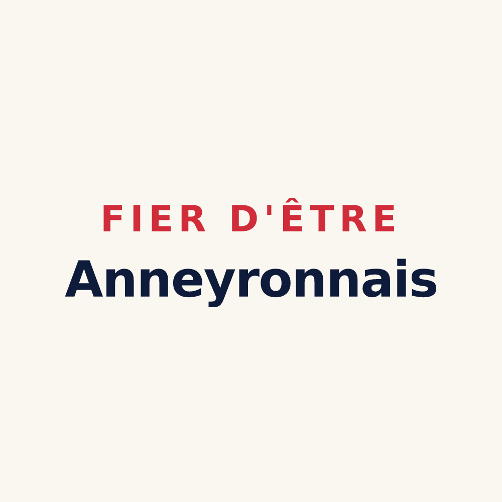 Tasse « Fier d'être Anneyronnais » — design pour Anneyron