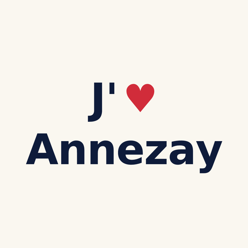 Tasse personnalisée Annezay — design J'aime Annezay