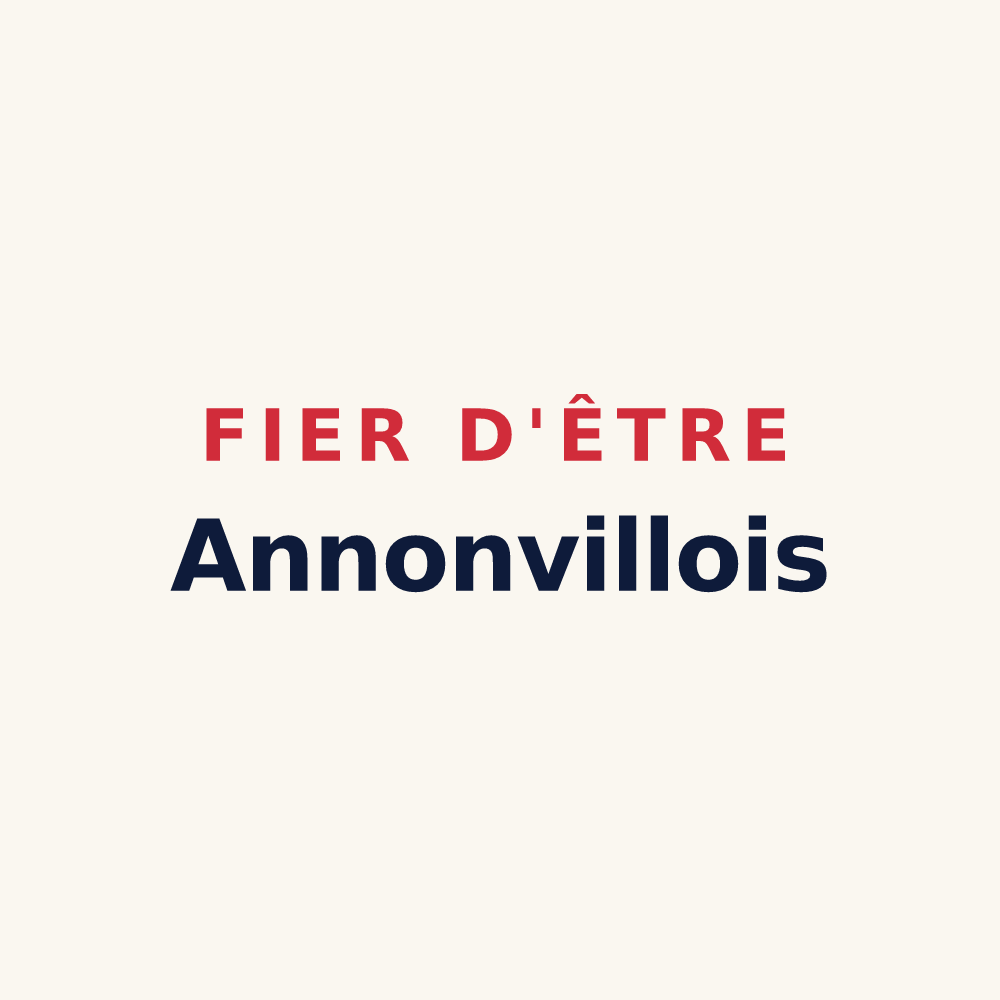 Tasse « Fier d'être Annonvillois » — design pour Annonville