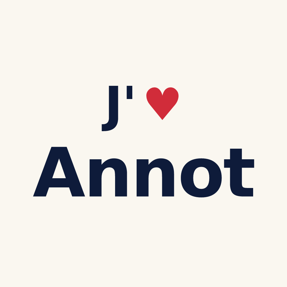 Tasse personnalisée Annot — design J'aime Annot