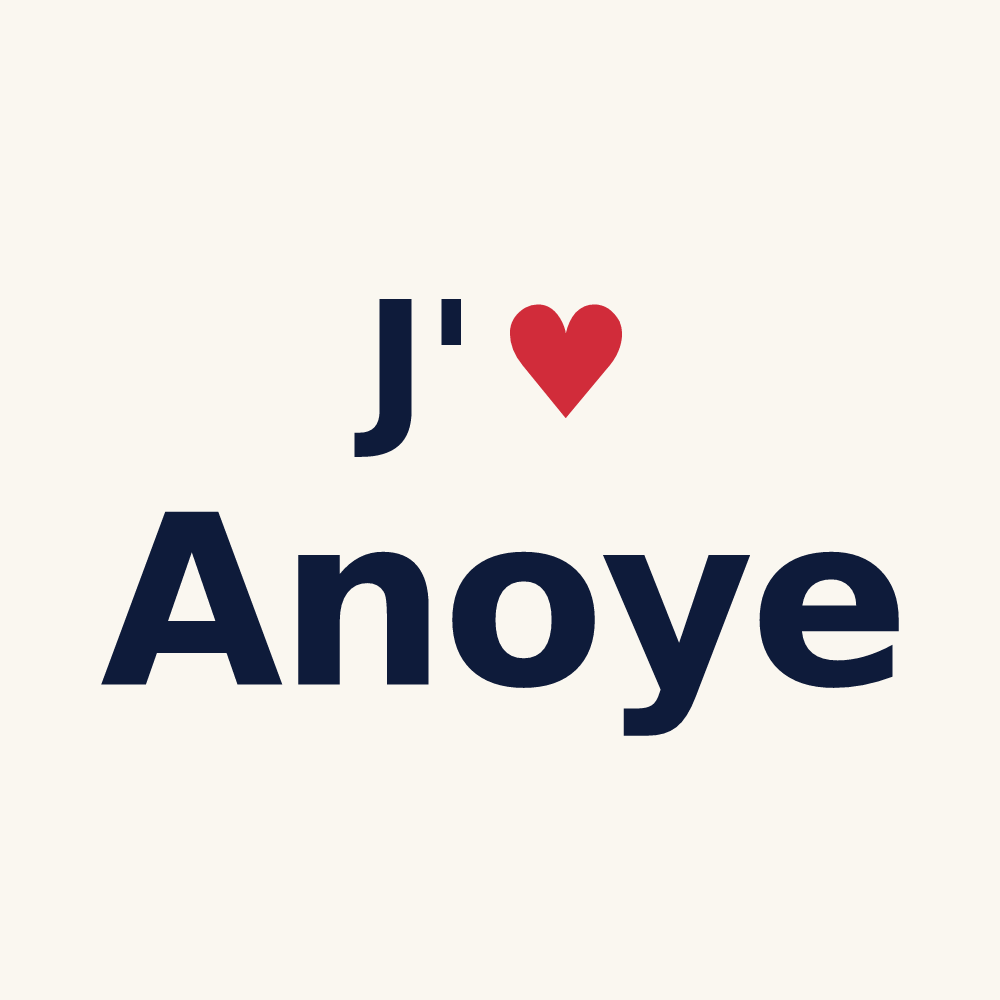 Tasse personnalisée Anoye — design J'aime Anoye