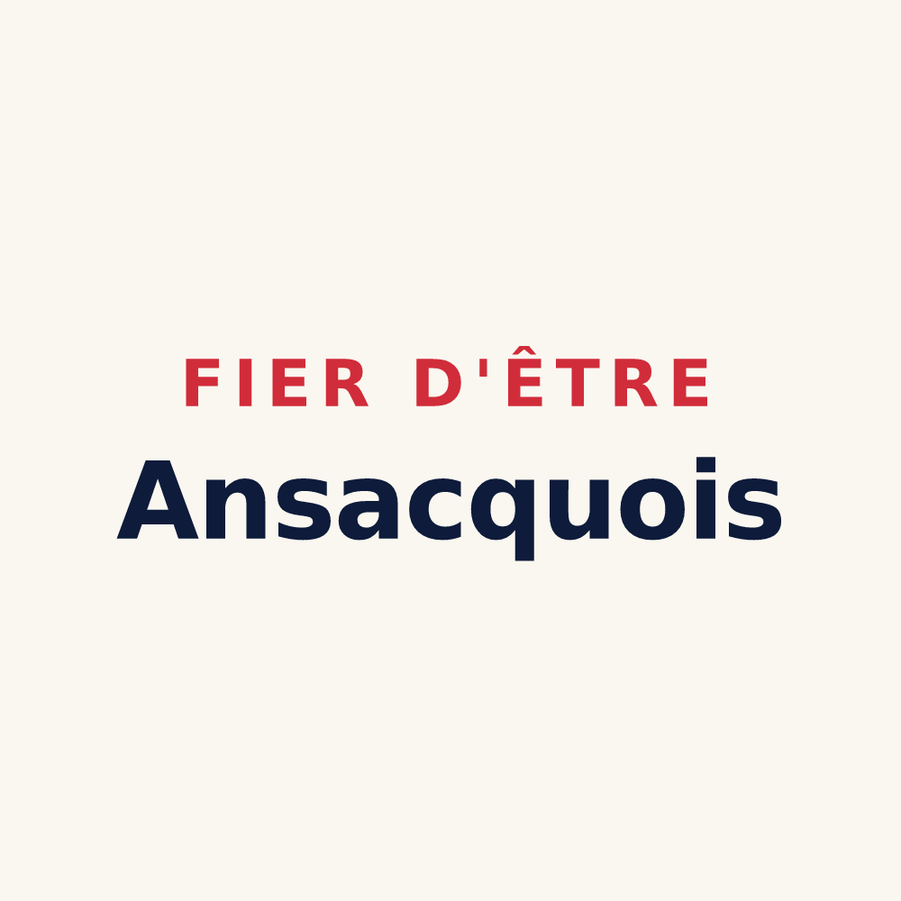 Tasse « Fier d'être Ansacquois » — design pour Ansacq