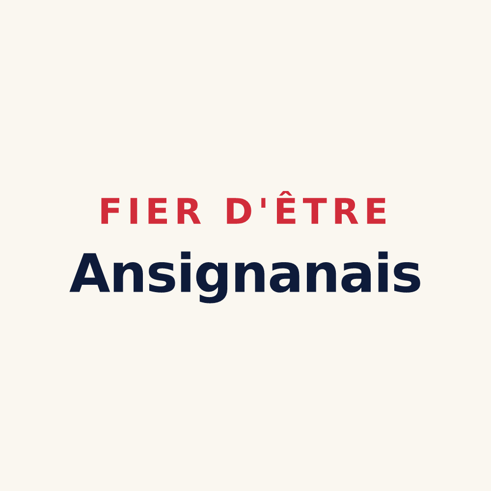 Tasse « Fier d'être Ansignanais » — design pour Ansignan