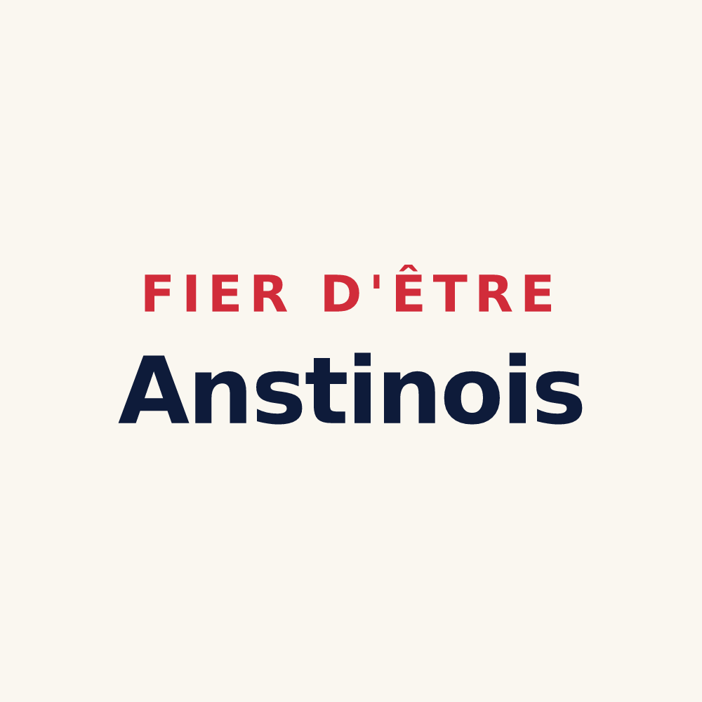 Tasse « Fier d'être Anstinois » — design pour Anstaing