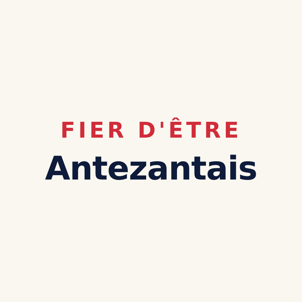 Tasse « Fier d'être Antezantais » — design pour Antezant-la-Chapelle
