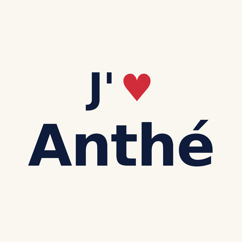 Tasse personnalisée Anthé — design J'aime Anthé