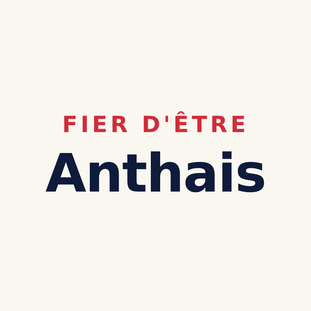 Tasse « Fier d'être Anthais » — design pour Anthé