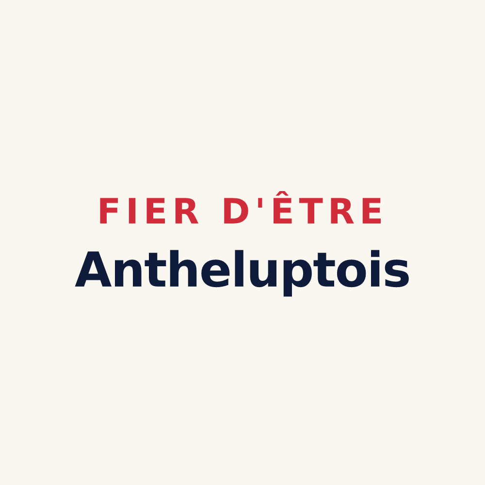 Tasse « Fier d'être Antheluptois » — design pour Anthelupt