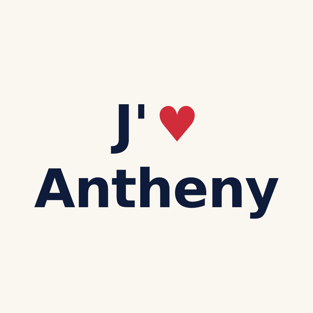 Tasse personnalisée Antheny — design J'aime Antheny