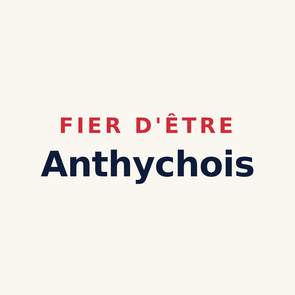 Tasse « Fier d'être Anthychois » — design pour Anthy-sur-Léman