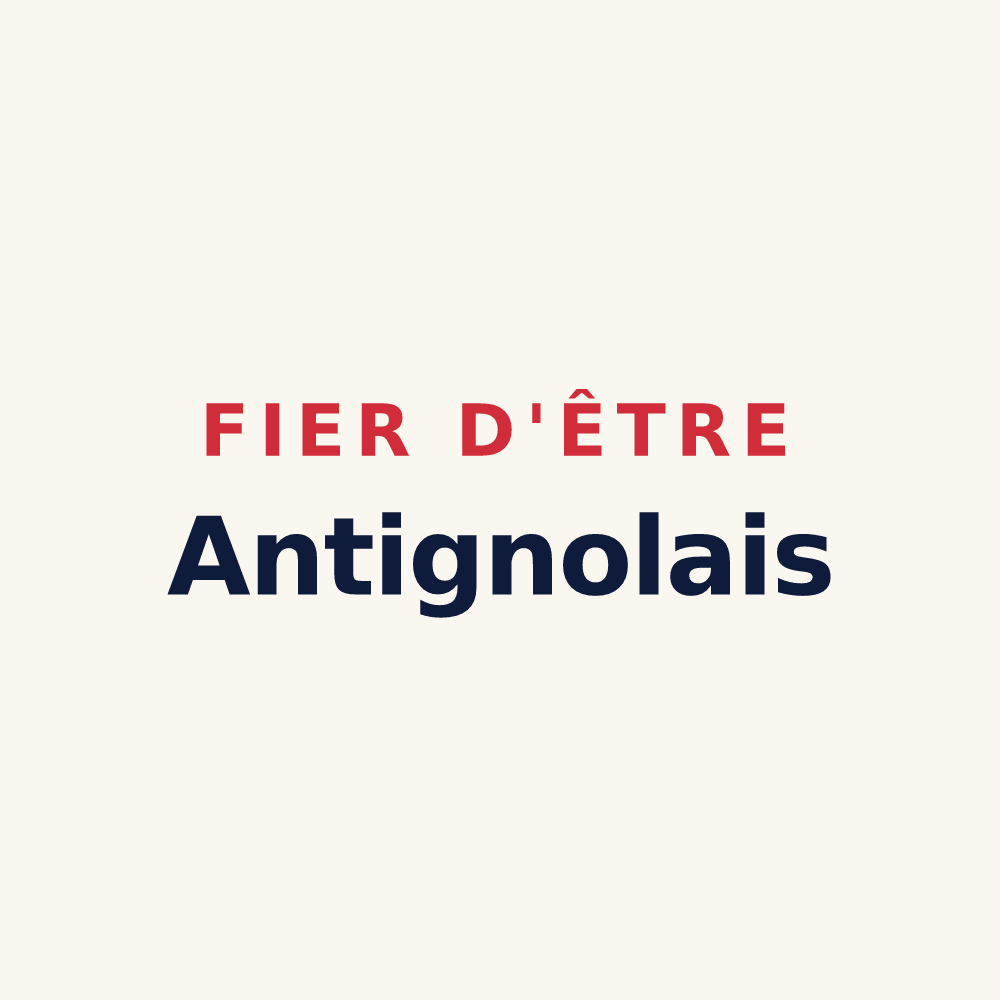 Tasse « Fier d'être Antignolais » — design pour Antigny