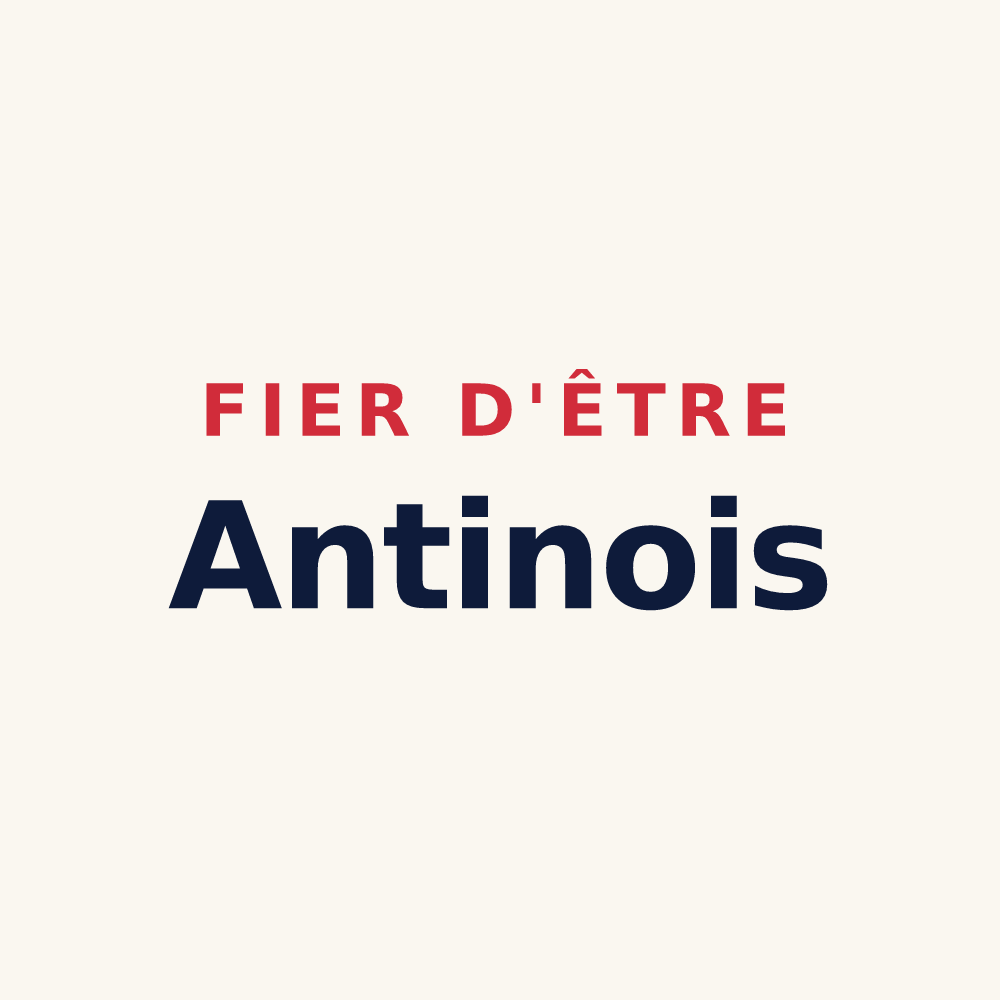 Tasse « Fier d'être Antinois » — design pour Antin