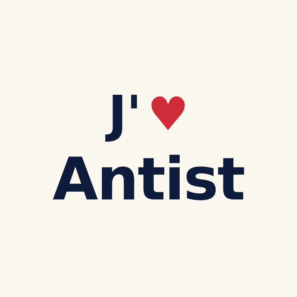 Tasse personnalisée Antist — design J'aime Antist