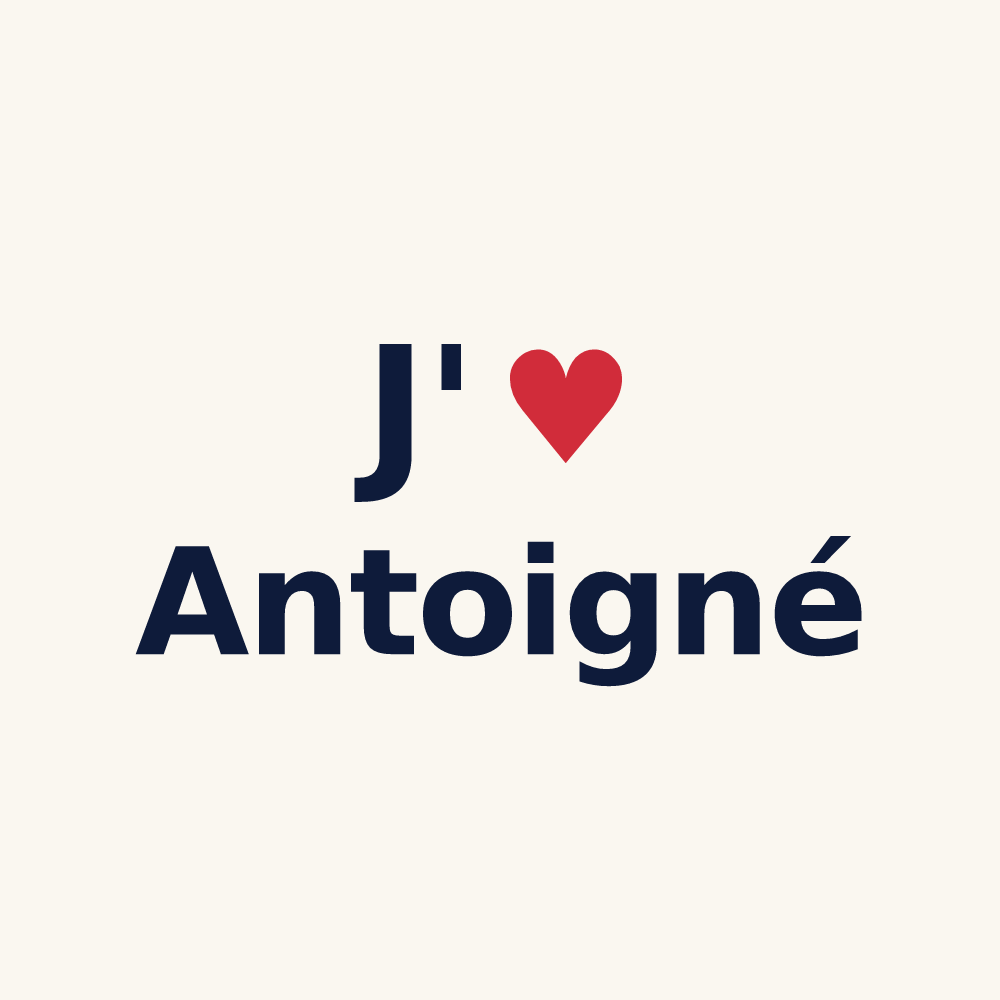 Tasse personnalisée Antoigné — design J'aime Antoigné