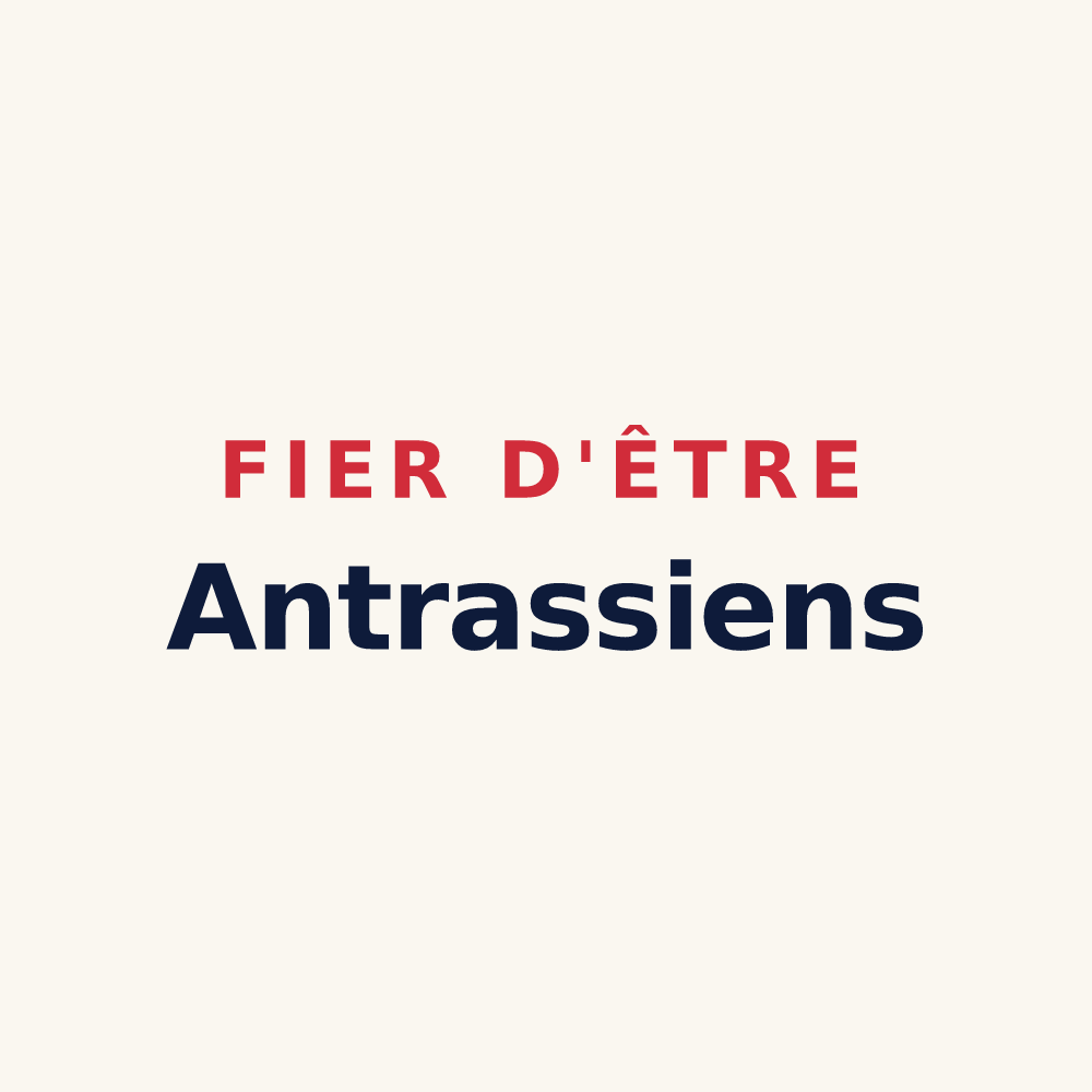 Tasse « Fier d'être Antrassiens » — design pour Antras