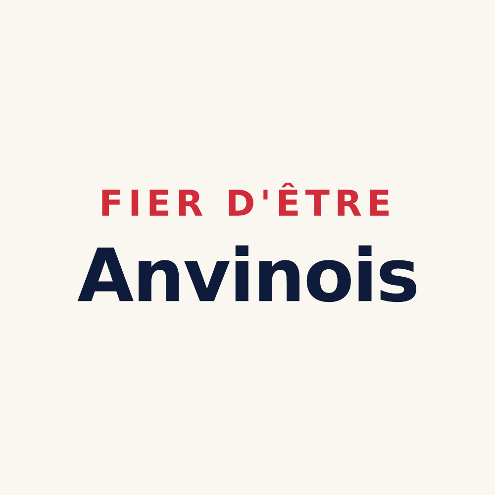 Tasse « Fier d'être Anvinois » — design pour Anvin