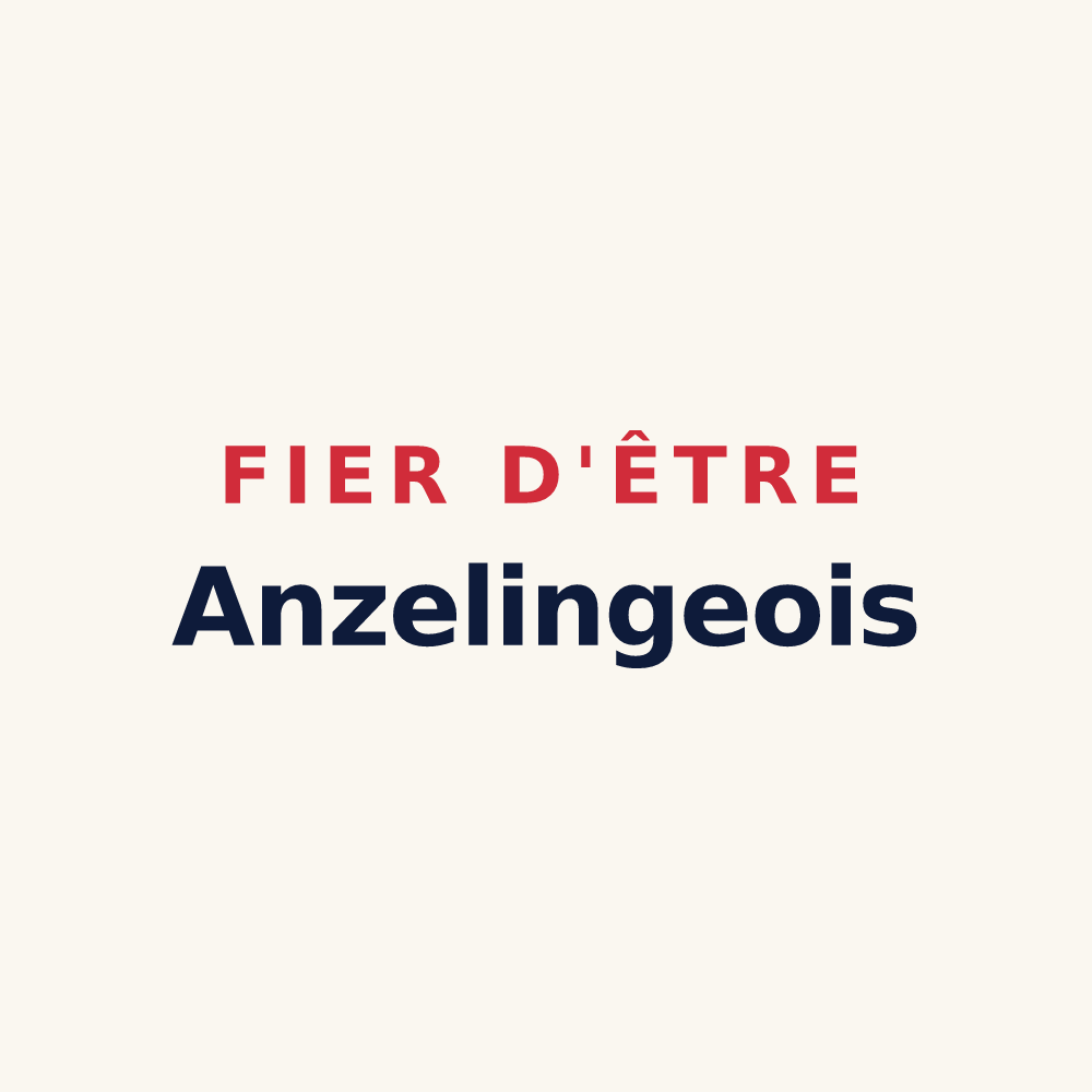 Tasse « Fier d'être Anzelingeois » — design pour Anzeling