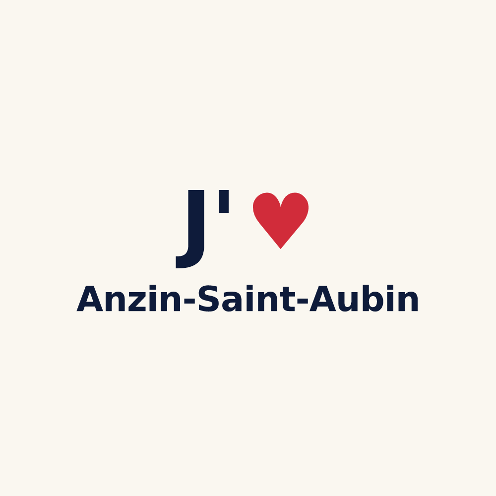 Tasse personnalisée Anzin-Saint-Aubin — design J'aime Anzin-Saint-Aubin