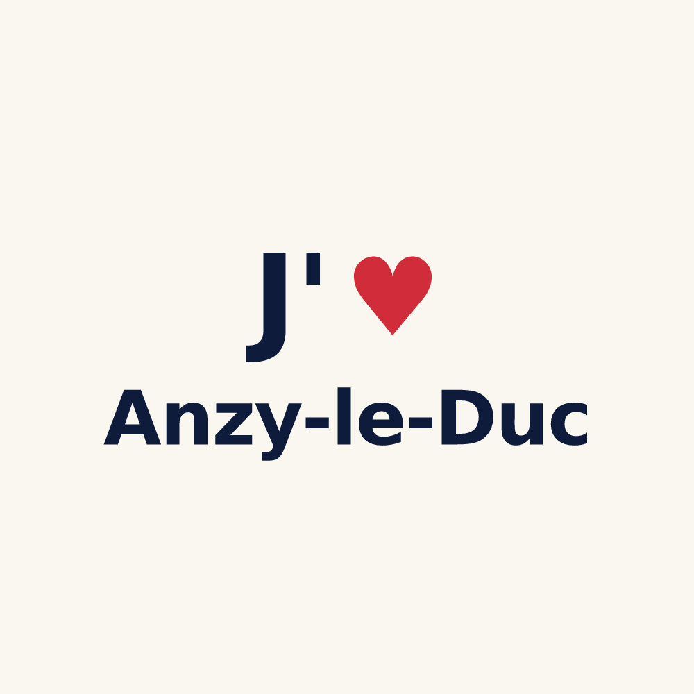 Tasse personnalisée Anzy-le-Duc — design J'aime Anzy-le-Duc
