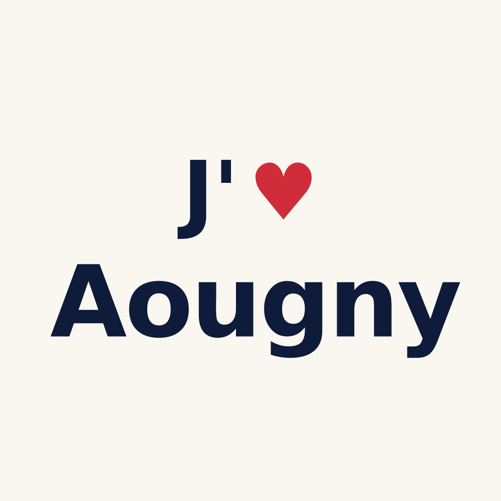 Tasse personnalisée Aougny — design J'aime Aougny