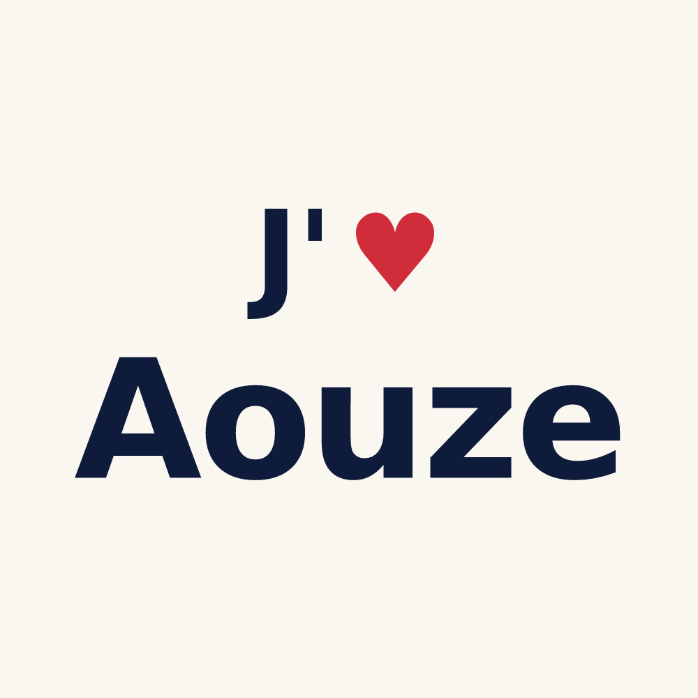 Tasse personnalisée Aouze — design J'aime Aouze