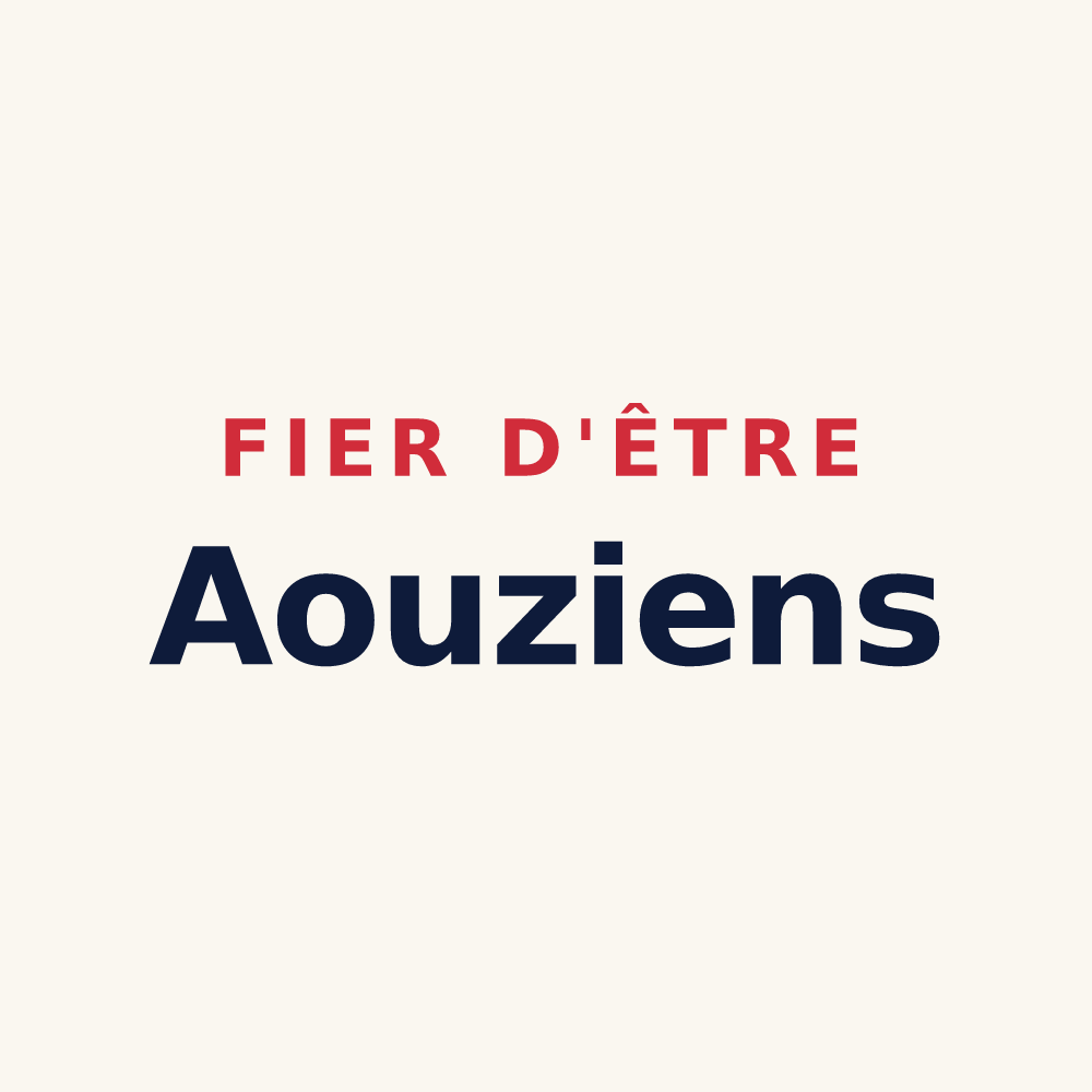 Tasse « Fier d'être Aouziens » — design pour Aouze