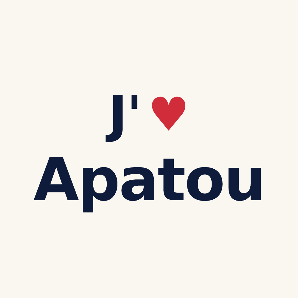 Tasse personnalisée Apatou — design J'aime Apatou