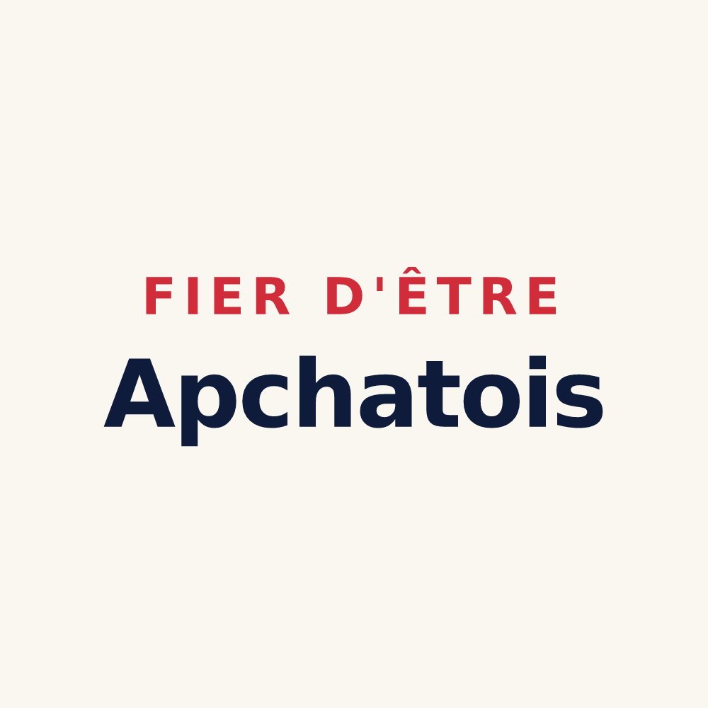 Tasse « Fier d'être Apchatois » — design pour Apchat