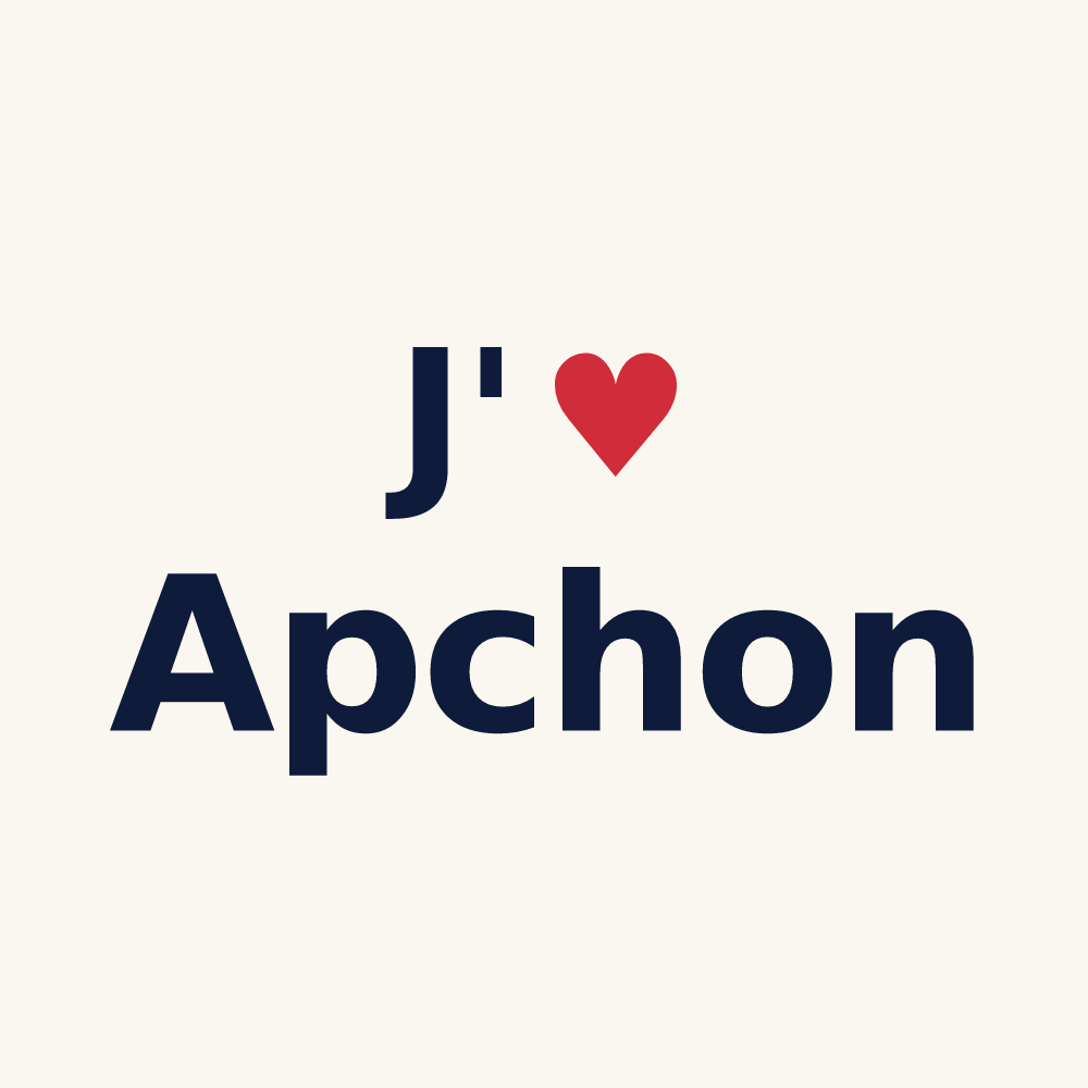 Tasse personnalisée Apchon — design J'aime Apchon