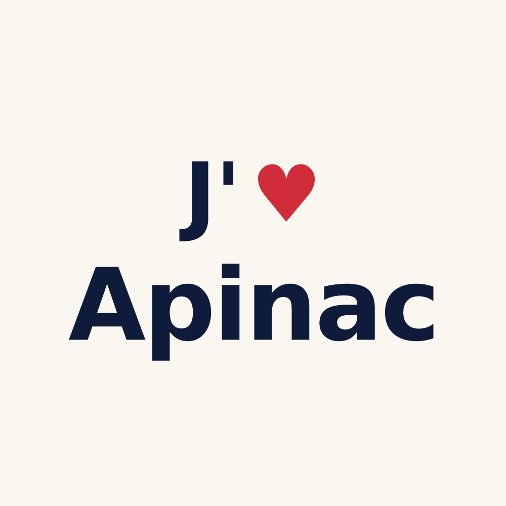 Tasse personnalisée Apinac — design J'aime Apinac